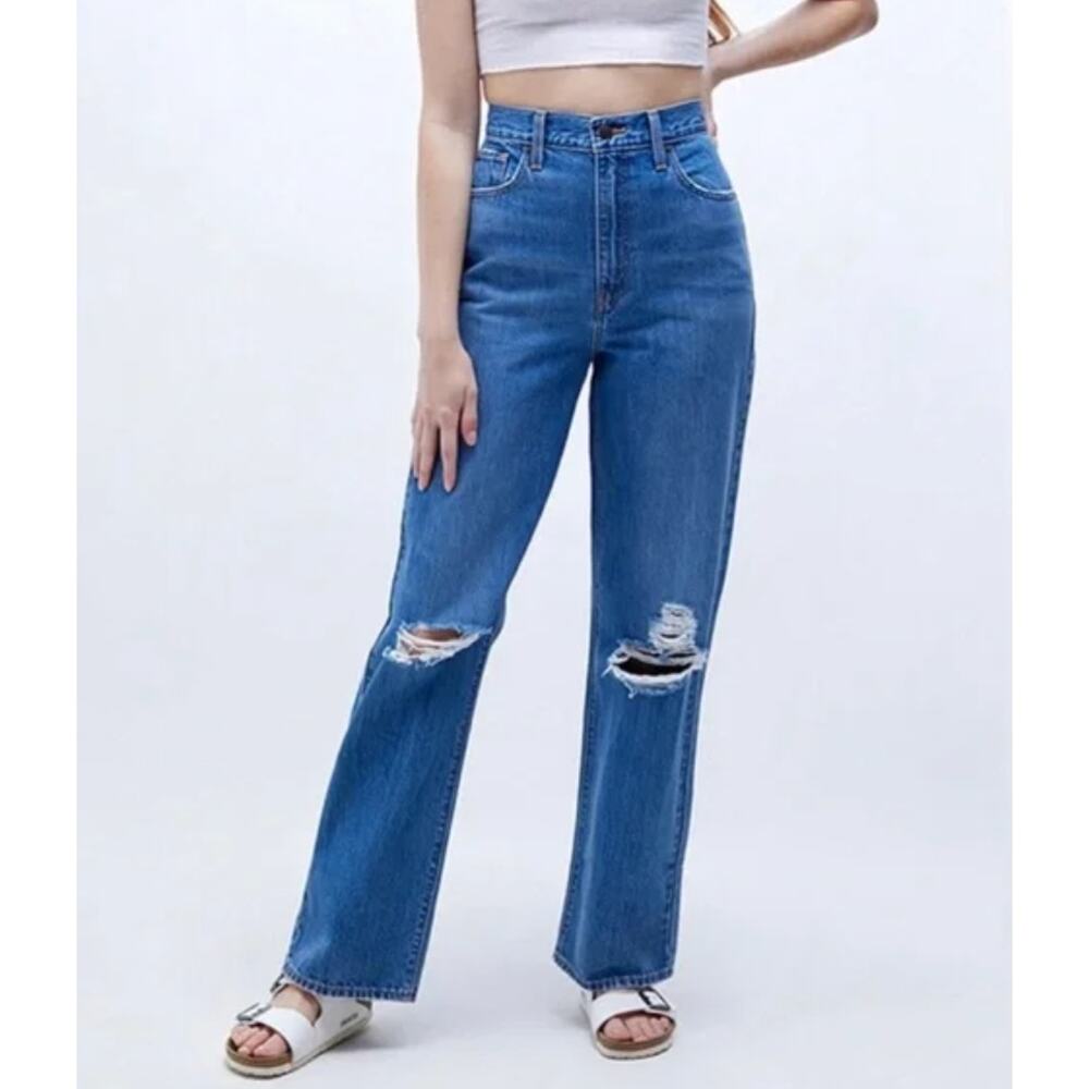 LEVI'S High Waisted‎ Straight Leg Jeans